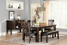 Load image into Gallery viewer, Haddigan Dining Table 4 Chairs and Bench
