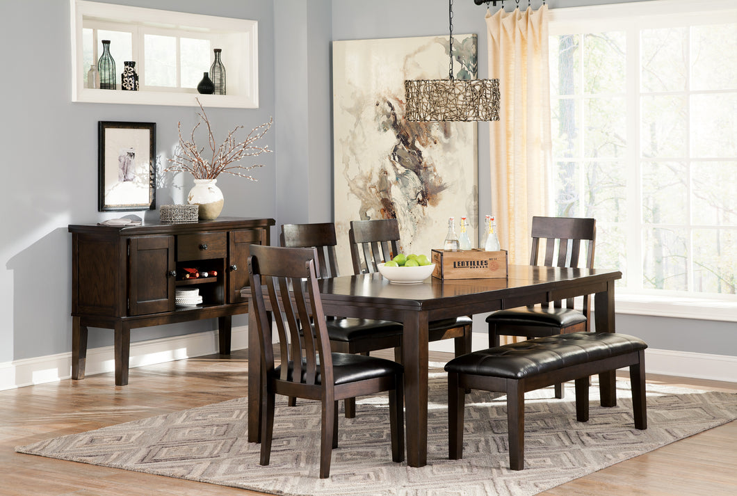 Haddigan Dining Table 4 Chairs and Bench