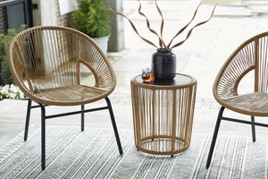 Mandarin Cape Outdoor Table and Chairs (Set of 3)