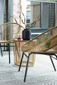 Mandarin Cape Outdoor Table and Chairs (Set of 3)