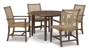 Germalia Outdoor Dining Table and 4 Chairs