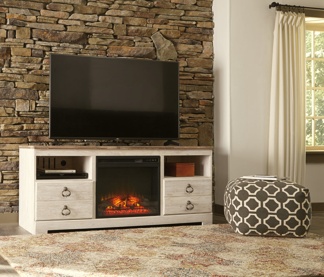 Willowton LG TV Stand With Fireplace Ashley HomeStore